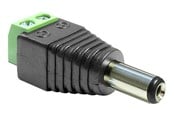 Strømkabel (intern) - DeLOCK - Power Adapter - 2 pin Terminal Block to DC jack 5.5 x 2.5 mm - 65487