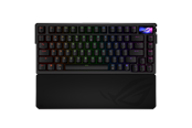 Tastatur - ASUS ROG Azoth Extreme 75% - Trådløst DIY Custom RGB - Gamingtastatur - Uten numpad - Nordisk - Svart - 90MP03MA-BKNA01