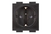 Diverse kabel - Crestron Electronics Crestron FT2A-PWR-EU series FT2A-PWR-EU-1-BASIC - power socket-outlet - European "Schuko" power outlet module single - 1 gang - 1 power socket - black - FT2A-PWR-EU-1-BASIC