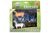 Figurer - Kids Globe Horses 4pcs. 1:32 - 570199