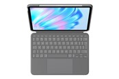 Tastatur - Logitech Combo Touch for iPad Air 11" (M2) & iPad Air (5th gen) - Oxford Grey - Tastatur & Foliosett - Engelsk (Storbritannia) - Grå - 920-012635