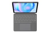 Tastatur - Logitech Combo Touch for iPad Air 13" (M2) - Oxford Grey - Tastatur & Foliosett - Engelsk (Storbritannia) - Grå - 920-012617