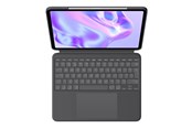 Tastatur - Logitech Combo Touch for iPad Pro 13" (M4) - Graphite - Tastatur & Foliosett - Engelsk (Storbritannia) - Grå - 920-012669