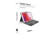 Tastatur - Logitech Combo Touch for iPad Pro 11" (M4) & iPad Pro 11" Gen 1/2/3/4 - Graphite - Tastatur & Foliosett - Engelsk (USA) - Grå - 920-012831