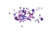 Kreative leker - Creativ Company Faceted Beads Mix Purple 45 grams - 618831