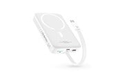 Nødlader - Baseus Magnetic Mini 10000mAh 20W MagSafe (White) Nødlader - Hvit - 10000 mAh - P1002210B223-00