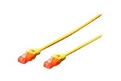 Nettverkskabel - DIGITUS Professional patch cable - 50 cm - yellow - Gul - 0.5m - DK-1617-005/Y