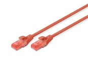 Nettverkskabel - DIGITUS CAT 6 U-UTP Patch Cord - 5m - Rød - 5m - DK-1617-050/R