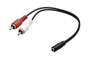 Lydkabel - Nedis audio cable - 20 cm - CAGB22255BK02
