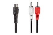 Lydkabel - Nedis subwoofer cable - 20 cm - CAGB24020BK02