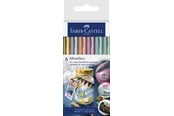 Skrive- & Tegneverktøy - Faber-Castell Metallics marker 6ct cardboard wallet - 160706