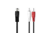 Lydkabel - Nedis CAGL20200BK10 audio cable - CAGL20200BK10
