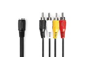 Lydkabel - Nedis CAGL20475BK02 audio cable - CAGL20475BK02