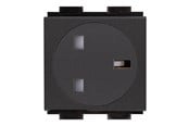 Diverse kabel - Crestron Electronics Crestron FT2A-PWR-UK series FT2A-PWR-UK-1-BASIC - power socket mechanism - 1 power socket - black - FT2A-PWR-UK-1-BASIC