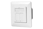 Socketer & bokser - Nedis - socket-outlet - 2 network sockets - white - CCBW89200IV