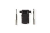 Diverse kabel - Nedis D-Sub Connector Hood | D-SUB 9-Pin | Neutral | Nickel Plated - CCGB52890BK
