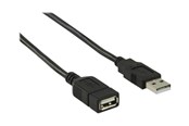 USB - Nedis - USB extension cable - USB to USB - 2 m - CCGB60010BK20