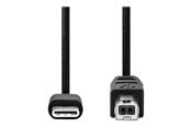 USB - Nedis - USB-C cable - 24 pin USB-C to USB Type B - 2 m - CCGB60650BK20