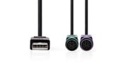 USB - Nedis CCGB60830BK03 PS/2 cable - CCGB60830BK03