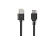 USB - Nedis USB Cable | USB 2.0 | USB-A Male | USB-A Female | 480 Mbps - CCGB60010BK02
