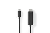 Skjermkabel - Nedis CCGL64655BK10 video cable adapter - CCGL64655BK10