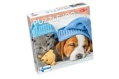 Puslespill - Tactic Cute Kitten and Sleepy Dog 1 pcs puzzle - 59232