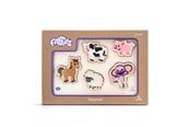 Babyleker - Fantorangen & Fantus WOODEN PUZZLE FARM ANIMALS 31.5X22CM - 112063