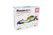 Byggesett - PicassoTiles 50-delt Magnetisk Racerbane Byggeklosser - PTR50