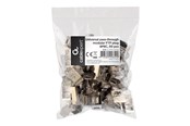 Nettverkskabel - Gembird Modular Plug - network connector - Sølv - LC-PTF-01/50
