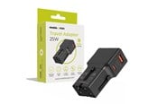 Mobil - Adaptere og ladere - Mobile Origin Travel adapter 25W - EU/US/UK/AU - black - TAD25-2P-BLK