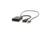 Skjermkabel - Nedis HDMI Adapter | HDMI Connector | DisplayPort Male / USB-A Male - CCGB34300BK02