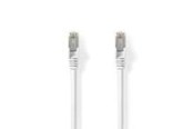 Nettverkskabel - Nedis Cat 8.1 Network Cable | S/FTP | RJ45 Male | RJ45 Male - Hvit - 20m - CCGL85520WT200