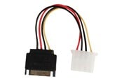 Strømkabel (intern) - Nedis - power adapter - SATA power to 4 PIN internal power - 15 cm - CCGP73530VA015