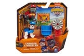 Figurer - Paw Patrol Rubble & Crew Figure 2 Pk Charger & Wheeler - 6066685