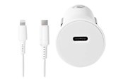 Mobil - Adaptere og ladere - Nedis car power adapter - 24 pin USB-C - 20 Watt - CCPDL20W111WT