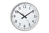 Dekorasjon - Nedis Easy To Read Numbers - clock - quartz - wall mountable - 38 cm - frame: aluminium - CLWA016PC38AL