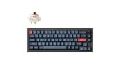 Tastatur - Keychron V2 MAX Wireless QMK/VIA Hot Swap Jupiter Brown - Carbon Black - Tastatur - Uten talltastatur - Nordisk - Svart - V2M-D3-BO