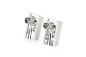 Antennekabler - Nedis IEC (Coax) Connector | Angled | Male | Nickel Plated - CSGB40900WT