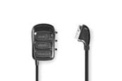Skjermkabel - Nedis SCART Switchbox | SCART Male | 3x SCART Female | Nickel Plated - CVGB31835BK05