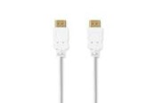 Skjermkabel - Nedis High Speed HDMI Cable with Ethernet | 4K@30Hz | ARC | 10.2 Gbps | 2.00 m | Round | PVC | White - CVGB34000WT20