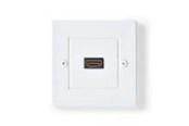 Skjermkabel - Nedis HDMI Wall Box | 4K@60Hz | HDMI™ Output | Black | 18 Gbps | Gold Plated - CVGB34950WT