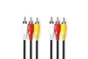 Skjermkabel - Nedis Composite Video Cable | Nickel Plated | 480p | 1.50 m | Round | PVC | Black - CVGL24300BK15