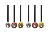 Skjermkabel - Nedis video / audio cable - composite video / audio - 10 m - CVGP24300BK100