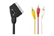 Skjermkabel - Nedis video / audio cable - composite video / audio - 1 m - CVGP31130BK10