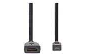Skjermkabel - Nedis HDMI cable with Ethernet - 20 cm - CVGP34790BK02