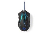 Mus - Nedis Gaming - mouse - USB - black - Mus - Optisk - 6 - Svart - GMWD210BK