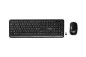 Tastatur - Nedis - keyboard and mouse set - QWERTY - Nordic - black - Tastatur & Mussett - Nordisk - Svart - KBMCW100BKND