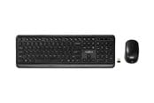 Tastatur - Nedis - keyboard and mouse set - QWERTY - US - black - Tastatur & Mussett - Engelsk (USA) - Svart - KBMCW100BKUS