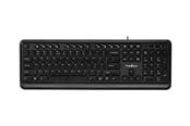 Tastatur - Nedis - keyboard - QWERTY - US International - black - Tastatur - Universal - Svart - KBMU200BKUS