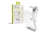 Mobil - Adaptere og ladere - Mobile Origin 65W GaN III Slim Charger dual USB-C - Single USB-A white - GAN-65W-SLM-WHT